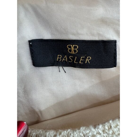 Basler Womens Beige Jacket Dress Set Large Cotton Blend Gold Tweed Animal Print - Picture 8 of 9